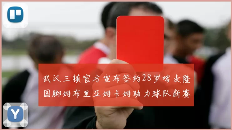 武汉三镇官方宣布签约28岁喀麦隆国脚姆布里亚姆卡姆助力球队新赛季